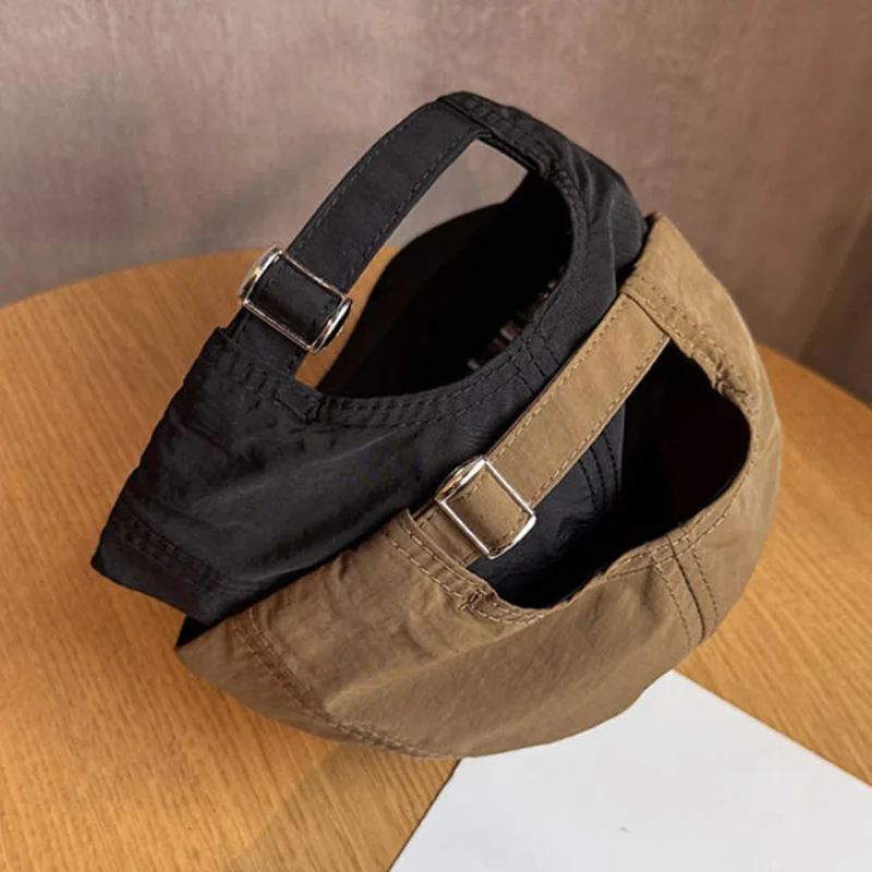 Schnelltrocknende Sommer-Baseballkappe mit 3 cm kurzem Schirm, Unisex Atmungsaktive Sonnenschutzkappe – Detail 7
