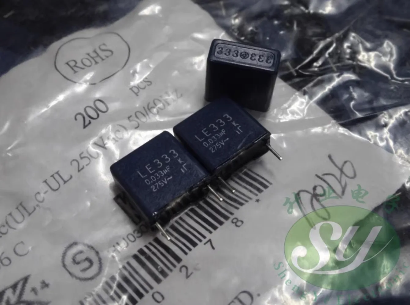 

20 шт. 0,033 мкФ/275 В переменного тока 33nf 333 новый пленочный конденсатор 10 мм LE333