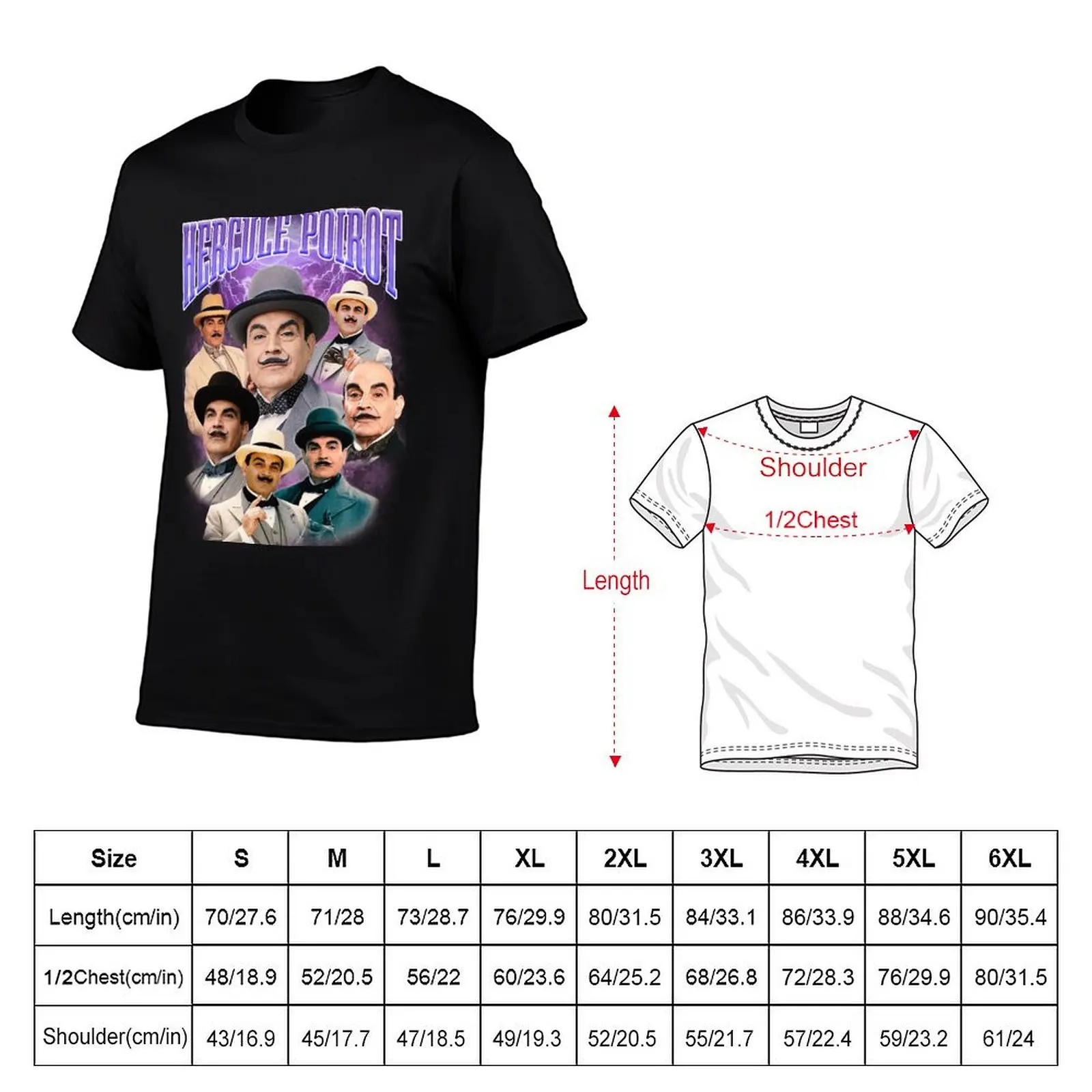 Bootleg 90'S RETRO STYLE HERCULE POIROT RAP T-SHIRT DESIGN T-Shirt essential t shirt sublime funny t shirts for men