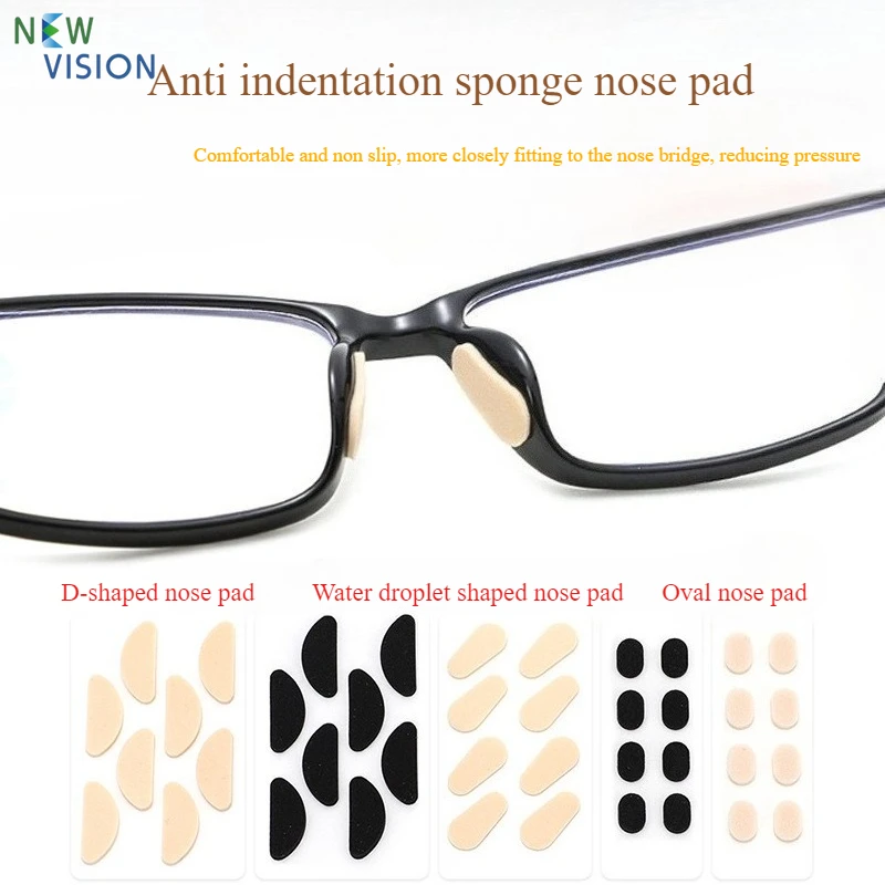 

20 pieces Soft EVA Sponge Nose Pad Glasses Comfortable Without Pressure Marks Anti Slip Height Increasing Frame Nose Patch