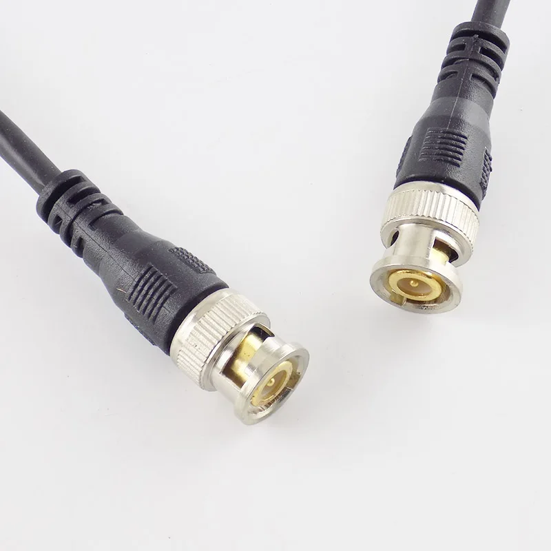 0.5 M/1 M/2 M/3 M BNC ชายอะแดปเตอร์สําหรับกล้องวงจรปิด BNC Connector 75ohm สายกล้อง BNC อุปกรณ์เสริม