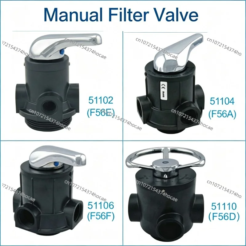 Multi-port Control Valve, Manual & Automatic, Filtration & Softening, Top Mount / Side Mount Sand-Carbon Resin Filter Vessels