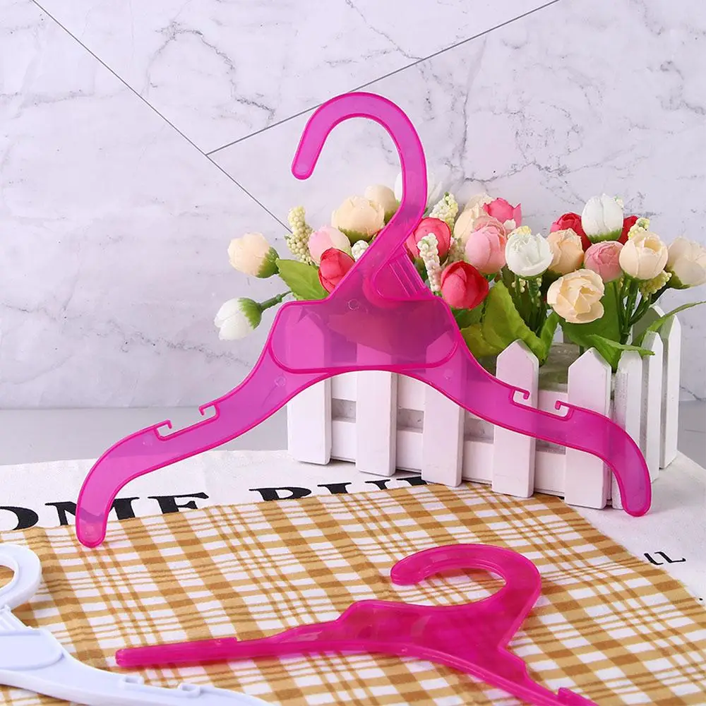 

10 Pcs/Set Space Saving Solid Storage Plastic Dog Accessories Pet Product Dog Clothes Hanger Clothing Rack