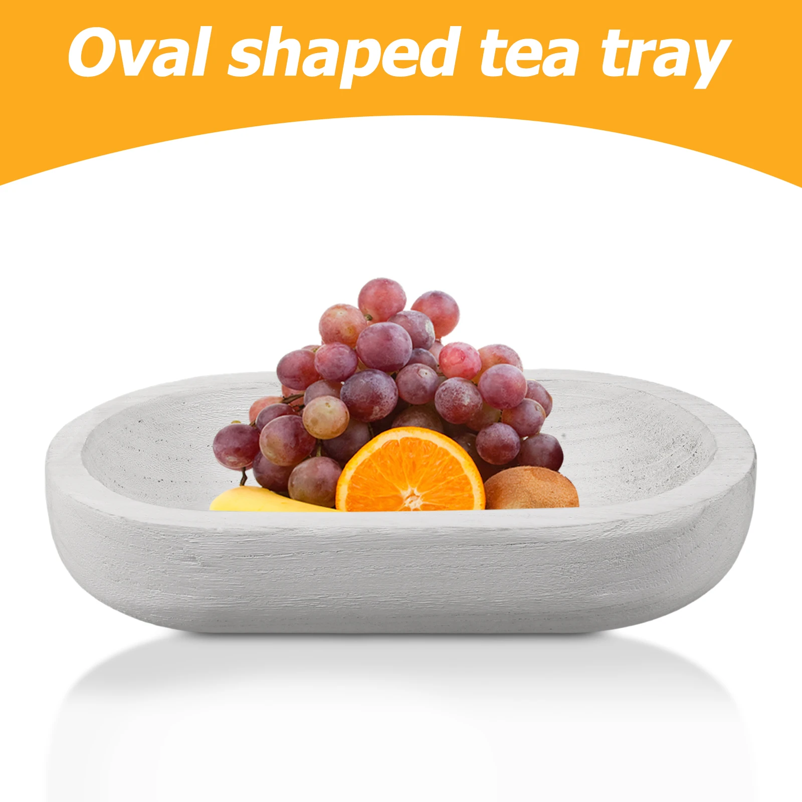 

Деревянный овальный поднос для фруктов, кухонная миска для хранения еды, большая вместительная тарелка для закусок, поднос для хранения, деревянные подносы