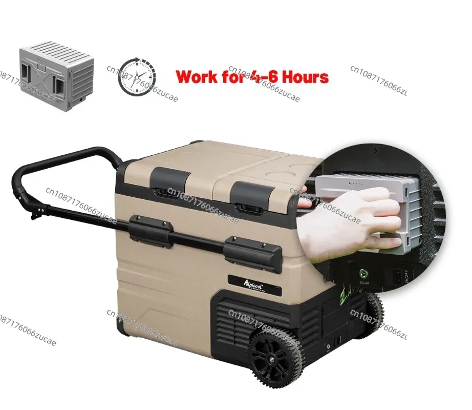 TAW35 Alpicool Camping 36.7L Dual Zones Portable Car Fridges Freezer Battery Road Trip 24v 12v Refrigerator Car Home Dual Use