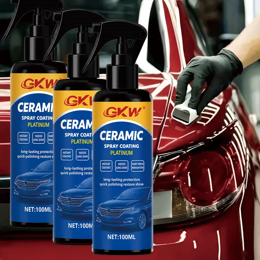 Car Nano-Coating Spray and Applicator, Ultimate Paint Protection and Scratch Repair, Easy to Use, Long-Lasting, Weather-Resistant