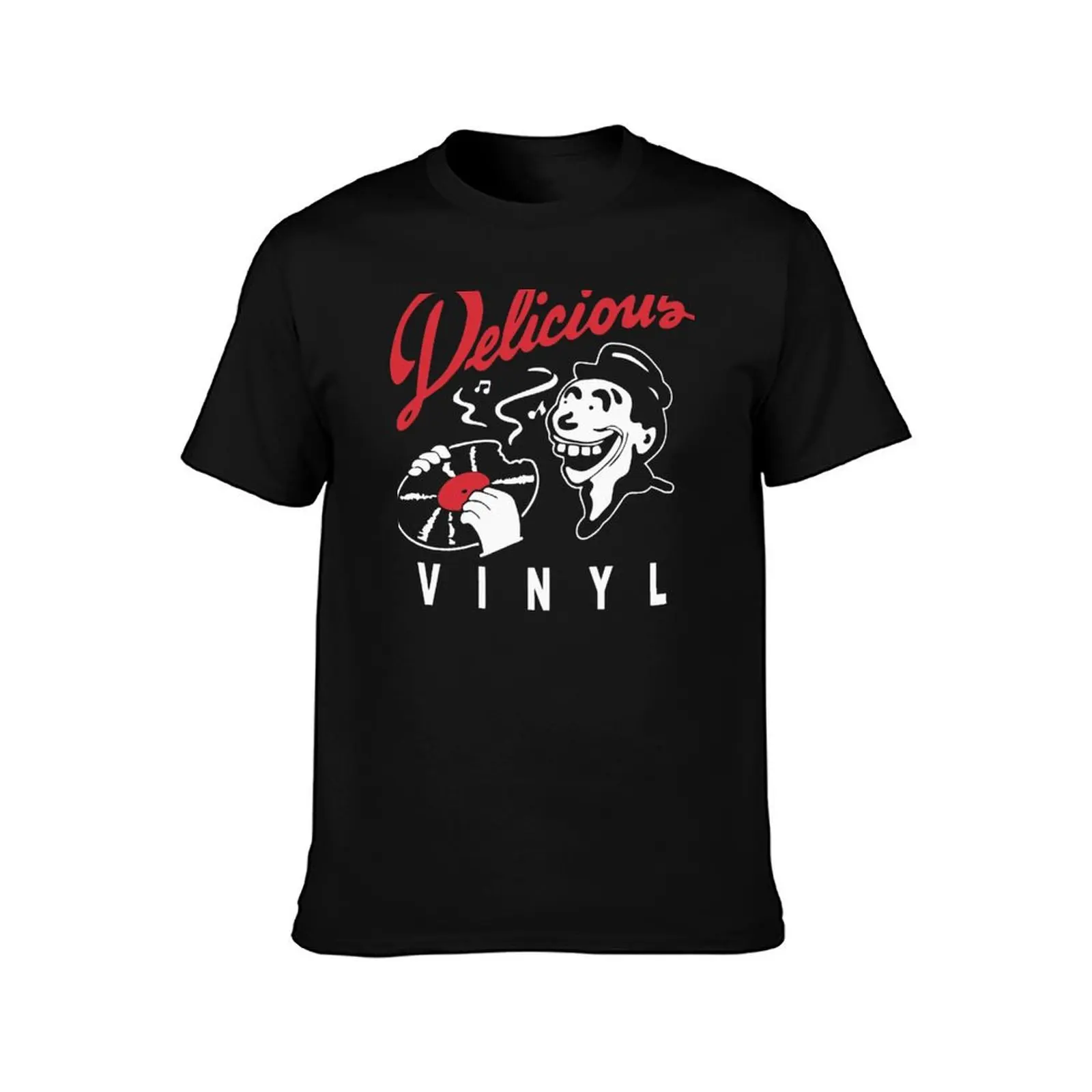 Delicious Retro Hip Hop Print T-Shirt All Weather Casual Short Sleeve T-Shirt