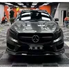 Für Mercedes Benz GLA Klasse X156 GLA45 Carbon Faser Auto Frontschürze Lippe Front lip Diffusor Vorderen Kinn Spoiler Körper Kit 4