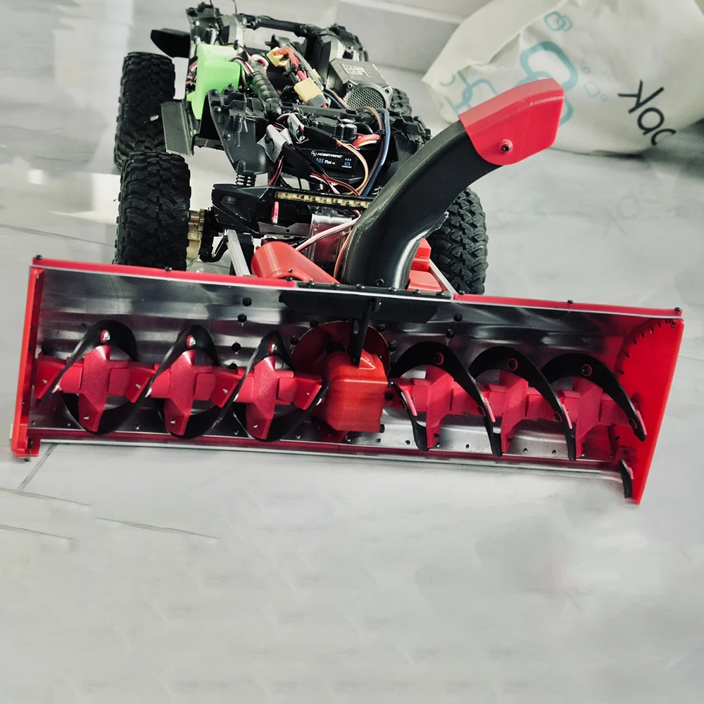 RC Climbing Car Snow Removal Machine for 1/10 RC Crawler Car TRX4 Defender Bronco AXIAL SCX10 RC4WD D90 Jeep Capra TF2 Yikong