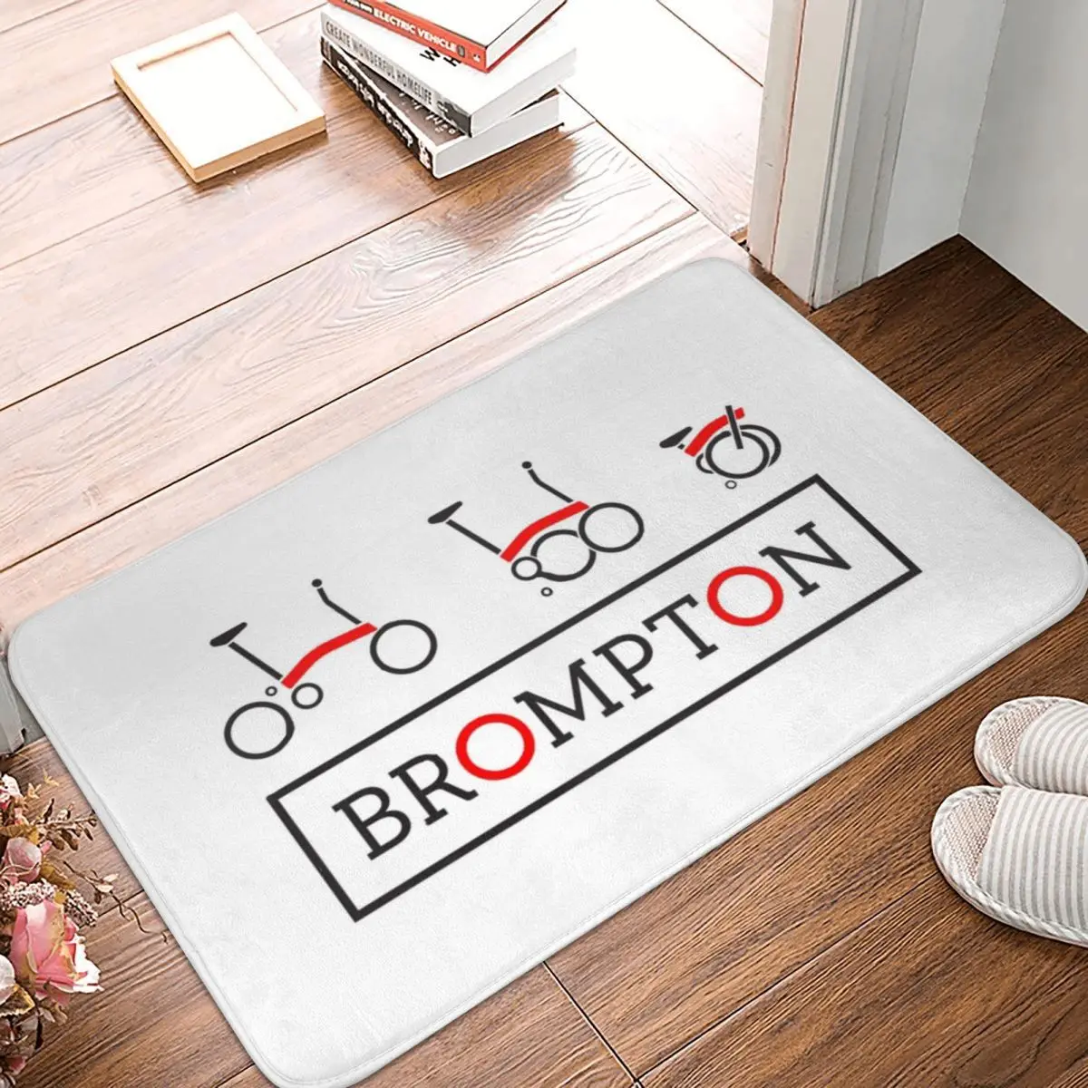 Brompton Bike Doormat Rug Carpet Mat Footpad Polyester Anti-slip Absorbent Mats Front Room Corridor Kitchen Bedroom Balcony