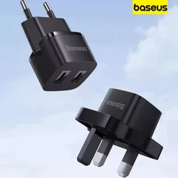 Baseus EU Conversion Plug UK Socket Conversion Plugs Power Converter Portable Charger Flame Retardant for Travel Study Abroad