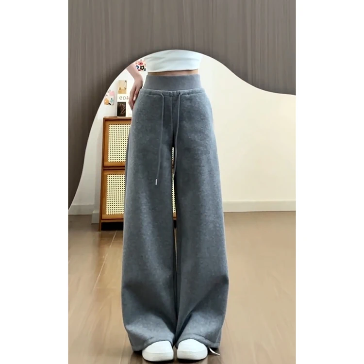 American Sle Hot Girl ey Slim Wide Leg Pants Women's Casual Loose Slimming Drapey Spring Summer 2025 New Sle