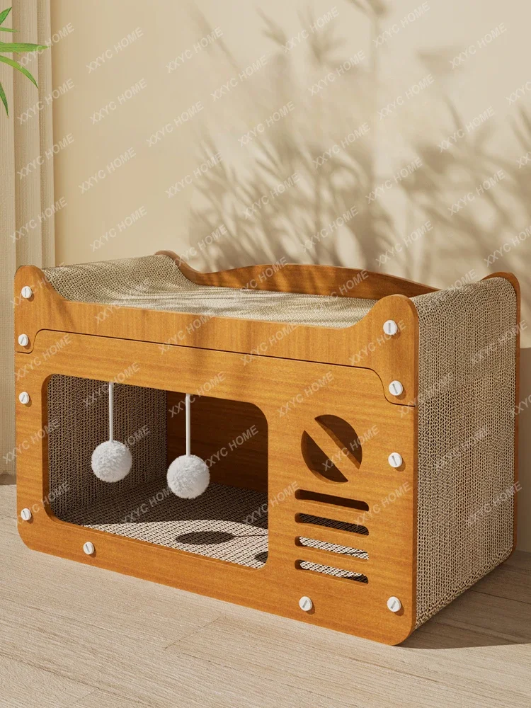 

Nest Wear-Resistant No Dandruff Cat Scratching Board Scratch-Resistant Cat Nest Four Seasons Universal Cat House Sofa-Proof
