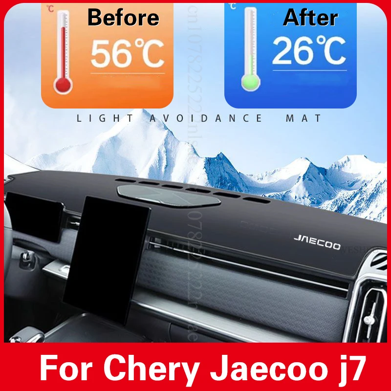 For Chery Jaecoo J7 2025 PHEV Dash Covers Center Console Sun Pad Dashboard Light Pad Workbench Mat Car Interior Modification