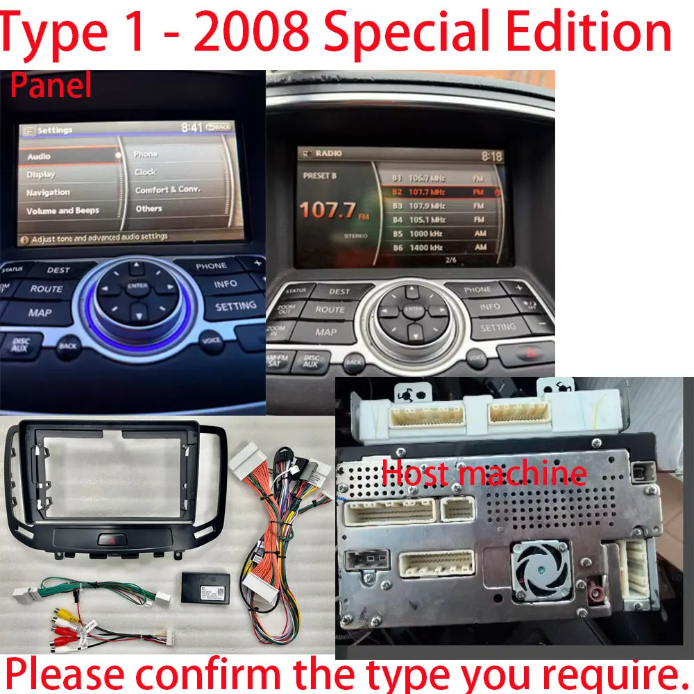 2K Android 16 Carplay Auto Radio BT Multimedia Player for Infiniti G4 G25 G35 G37 2006-2013 2 DIN Autoradio Stereo 4G WiFi