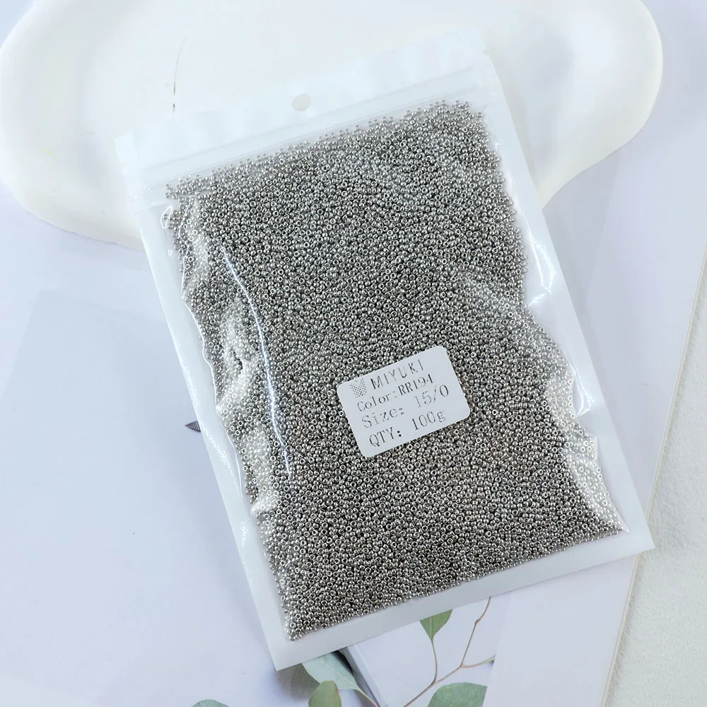 Miyuki round metal Rocailles 50g-100g round beads are imported from Japan and used for various DIY production.