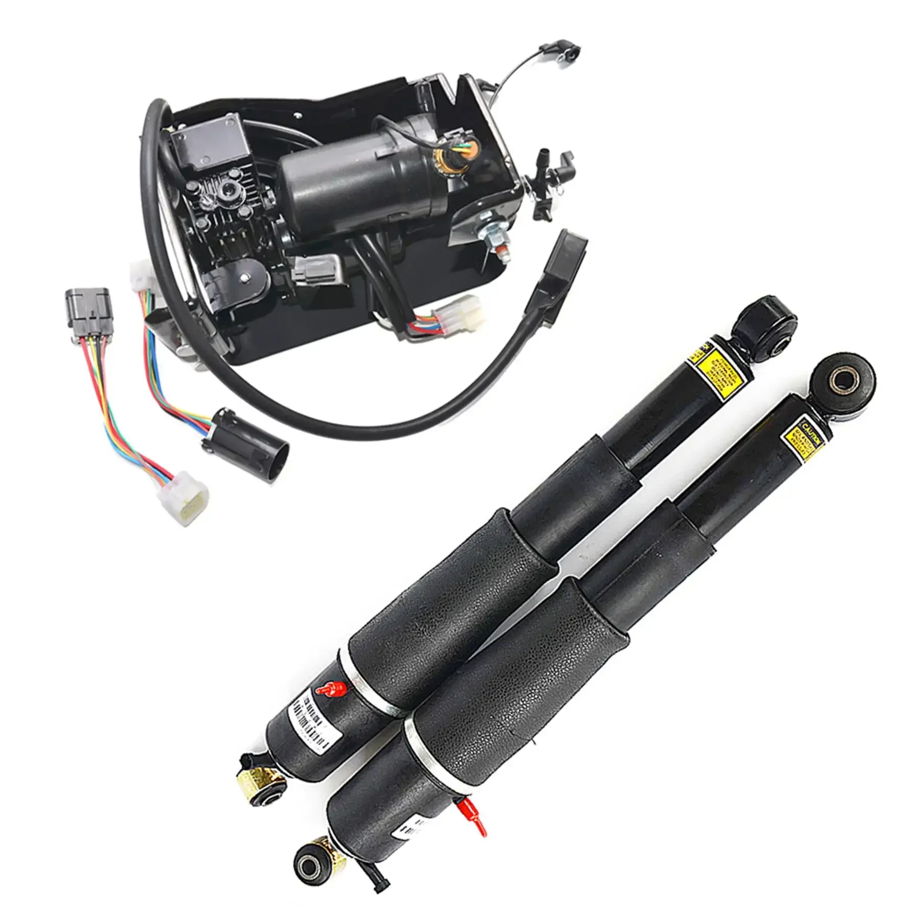 AP02 Air Suspension shocks+Compressor Pump For Cadillac Escalade/Chevrolet Avalanche Suburban Tahoe/C Yukon 15869656,19300040