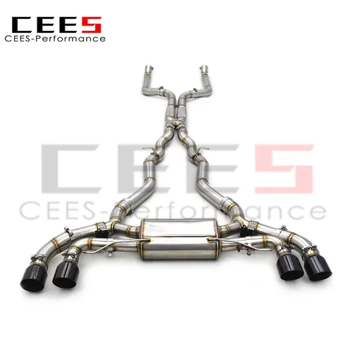 CEES キャットバック排気システム 2017-2022 BMW M550/M550i G30 N63 4.4TT レーシングカーステンレス鋼排気管マフラー