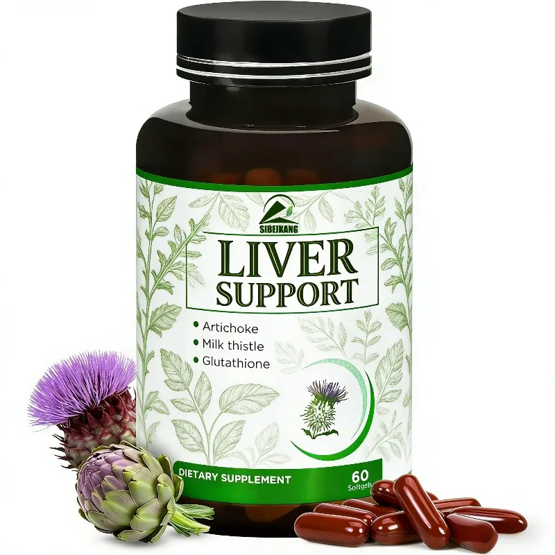 Herbal formula contains thistle and milk thistle - Liver Health Support 60 softgel capsules