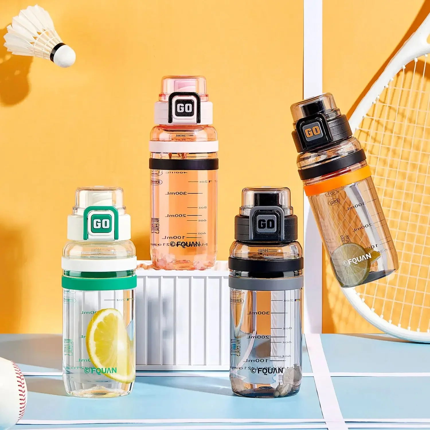 

FQUAN sports cup,baby level Tritan,go out and travel to take pictures back to school Outdoor Drinkware,Sports Water Bottle