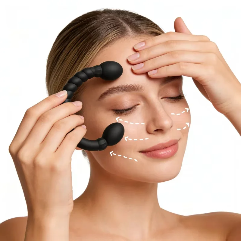 1/2 Set of Facial Beauty Massage Equipment Manual Muscle Massager Perfect for Daily Facial and Neck Care Perfect Holiday Gift - view 4