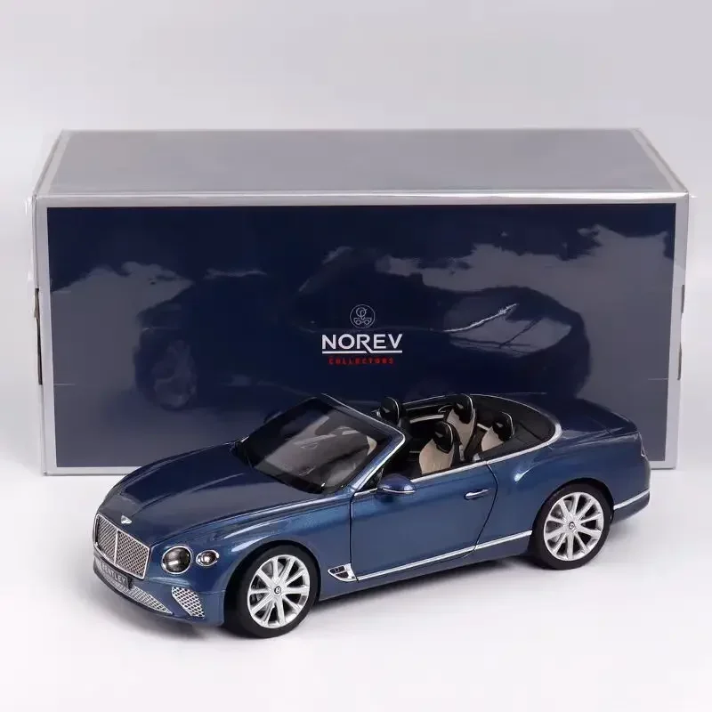 1:18 Bentley Continental GT Norev original totalmente aberto eixo de compressão de liga modelo de simulação em miniatura, decoração para adultos, brinquedo de menino