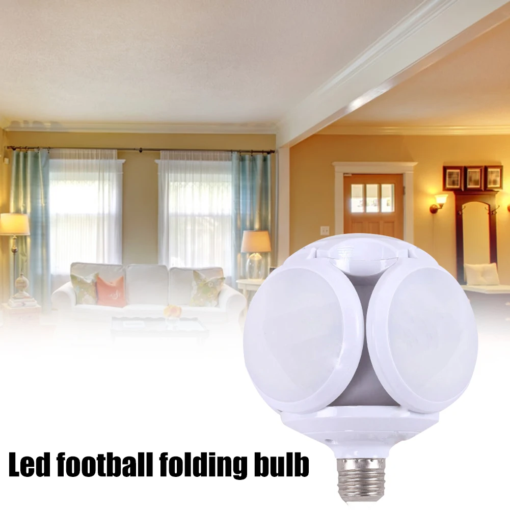 

E27 LED Folding Bulb Multifunction Transformable Ceiling Light High Brightness Foldable Workshop Light for Garage Basement
