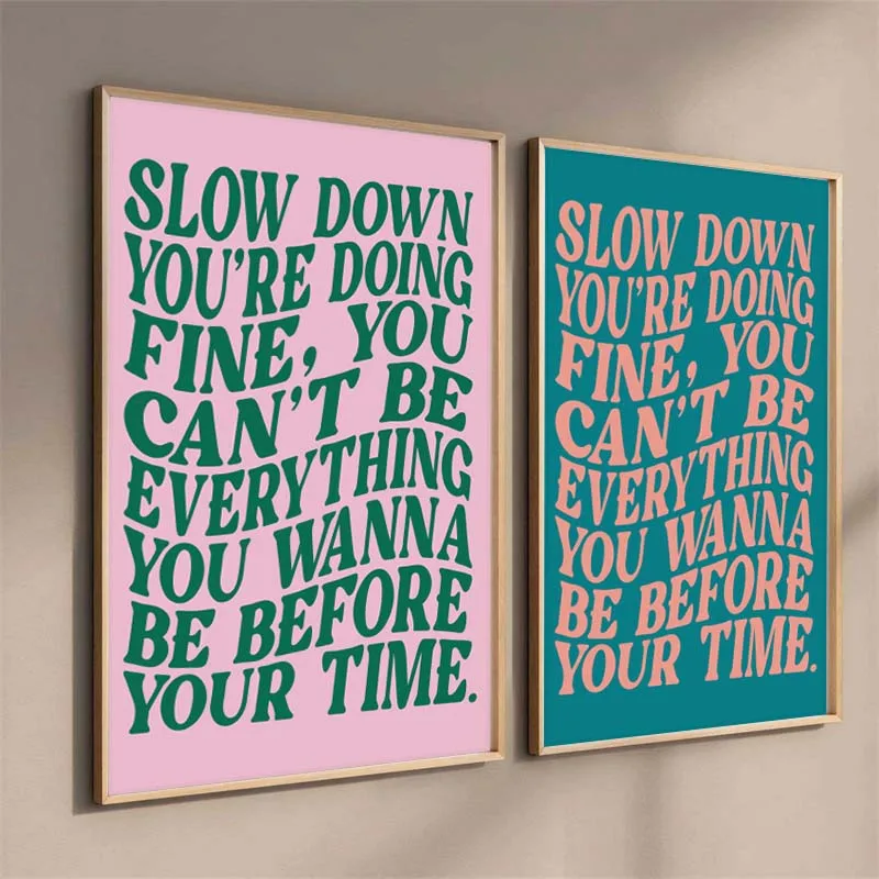 1pc frameless Canvas Painting Song Lyrics Printing-Music Wall Art-Disco Pop 70s-Pop Music Letter Printing-Wall Poster Decoration