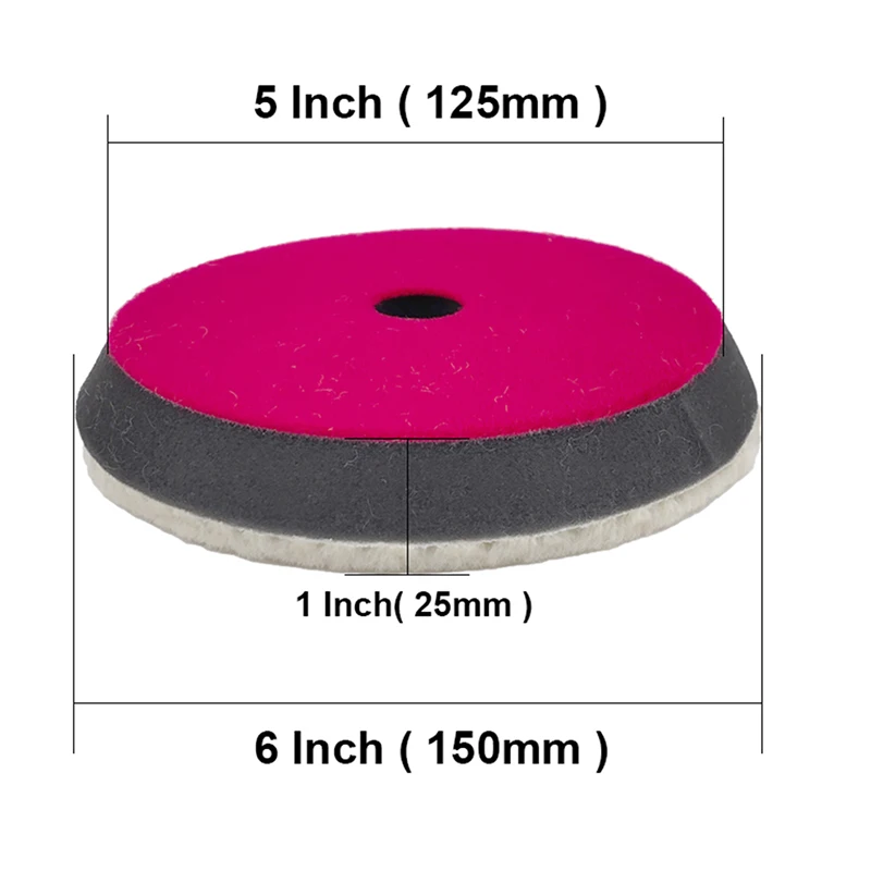 High Quality Professional Car Auto Soft Wool Buffing Polishing Pad Buffer Woollen Polishing Pad For Automotive Scratch Removing