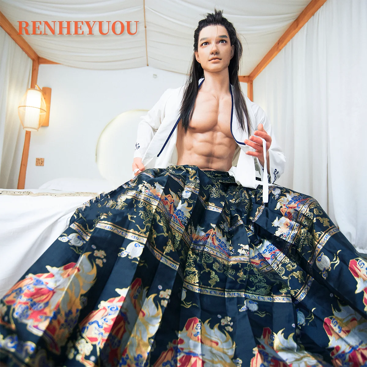 RENHEYUOU ذكر دمية جنسية 183 سنتيمتر كامل الحجم جديلة الإناث الاستمناء لعبة الجنس العاطفة الجنس عن طريق الفم العملاق الجذر الكبار مخزن 18 +