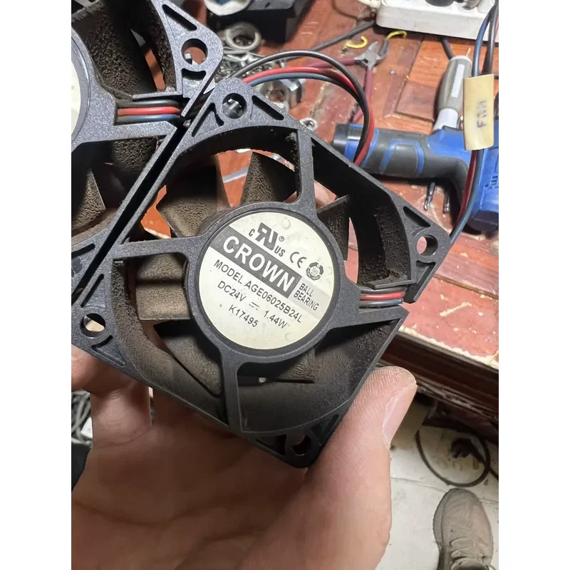 for CROWN AGE06025B24L 24V 1.44W 6025 Inverter Cooling Fan