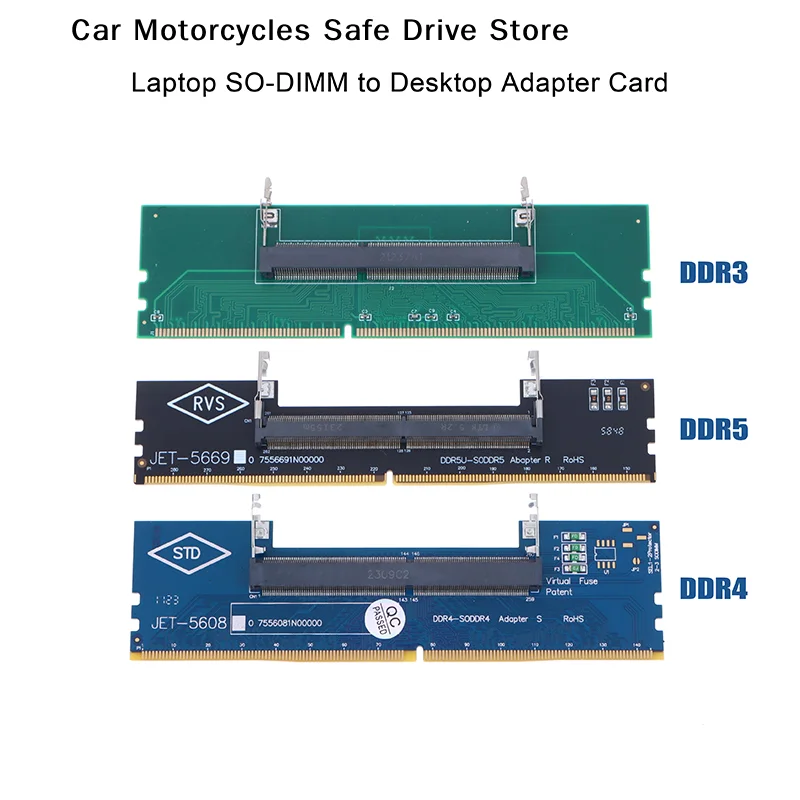 DDR3 DDR4 DDR5 Laptop to Desktop Memory Adapter Card Memory RAM Connector Adapter DIMM Card SO-DIMM To PC Computer Converters