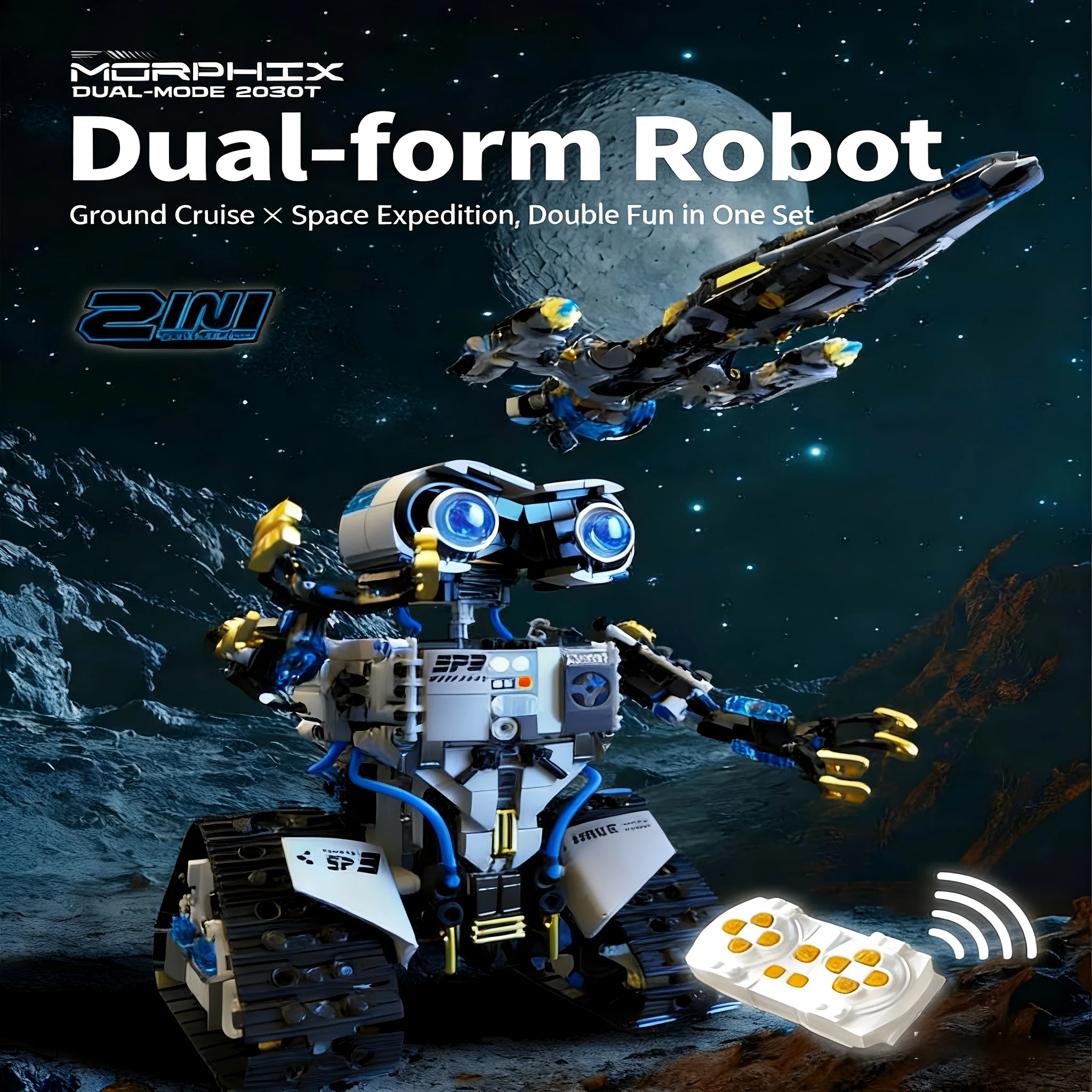 

2026 Smart Programming Robot Building Blocks for Boys, Electric Remote-Controlled Assembly Toy, Children's 8+ Birthday Gift