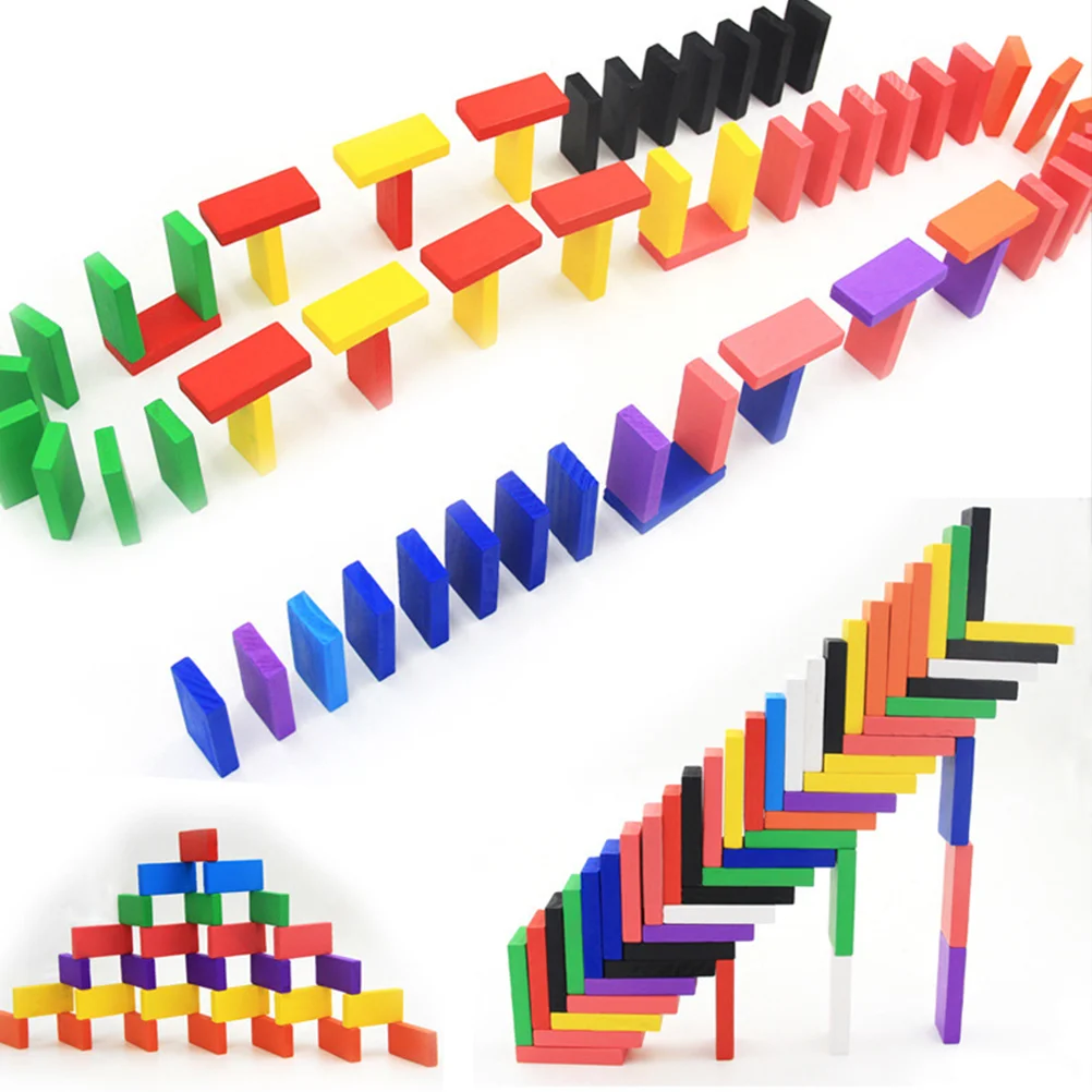 120 Pcs Wood Toy Colorful Bulk Blocks Early Education Building Plaything Creative Children Game Safe Premium