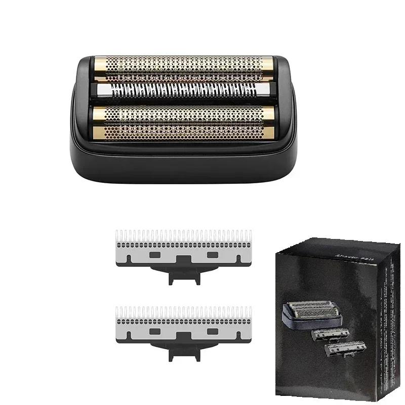 Folha de cabeça de substituição de barbeador e lâmina de cortadores compatível com Andis 17300 reSURGE Barbeador elétrico