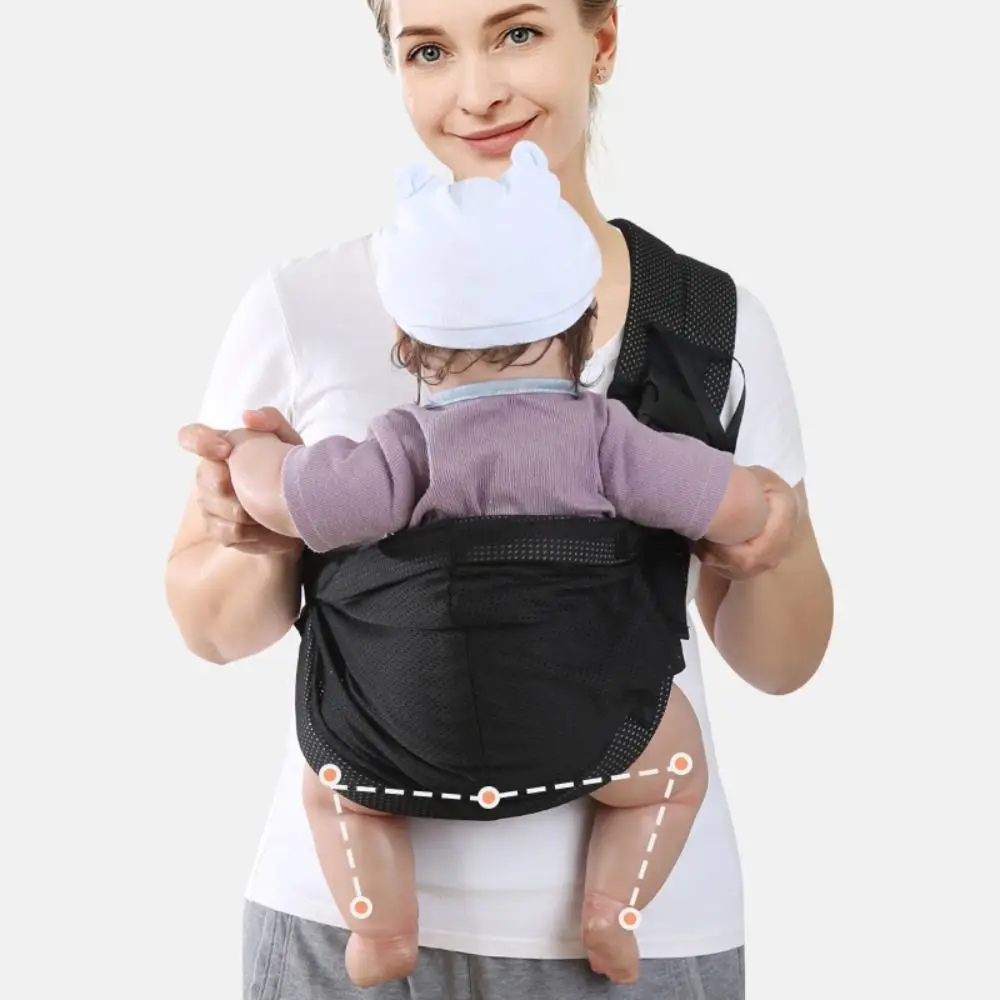 

Newborn Front Holding Baby Wrap Carrier Cotton Infant Kangaroo Bag Infant Backpacks Mesh Horizontal Holding Type