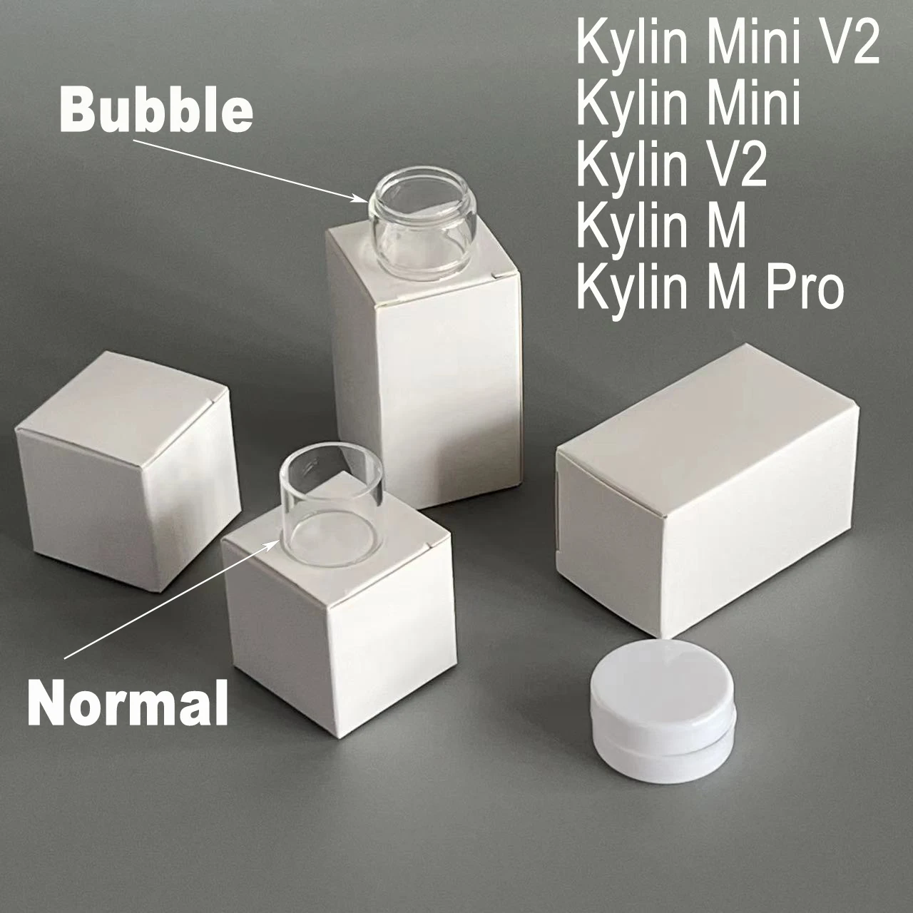 10 szt. Szklany narzędzie do rysowania Kylin do Kylin Mini V2 M Pro przezroczysty/żarówka/zwykły szklany Model geometryczny