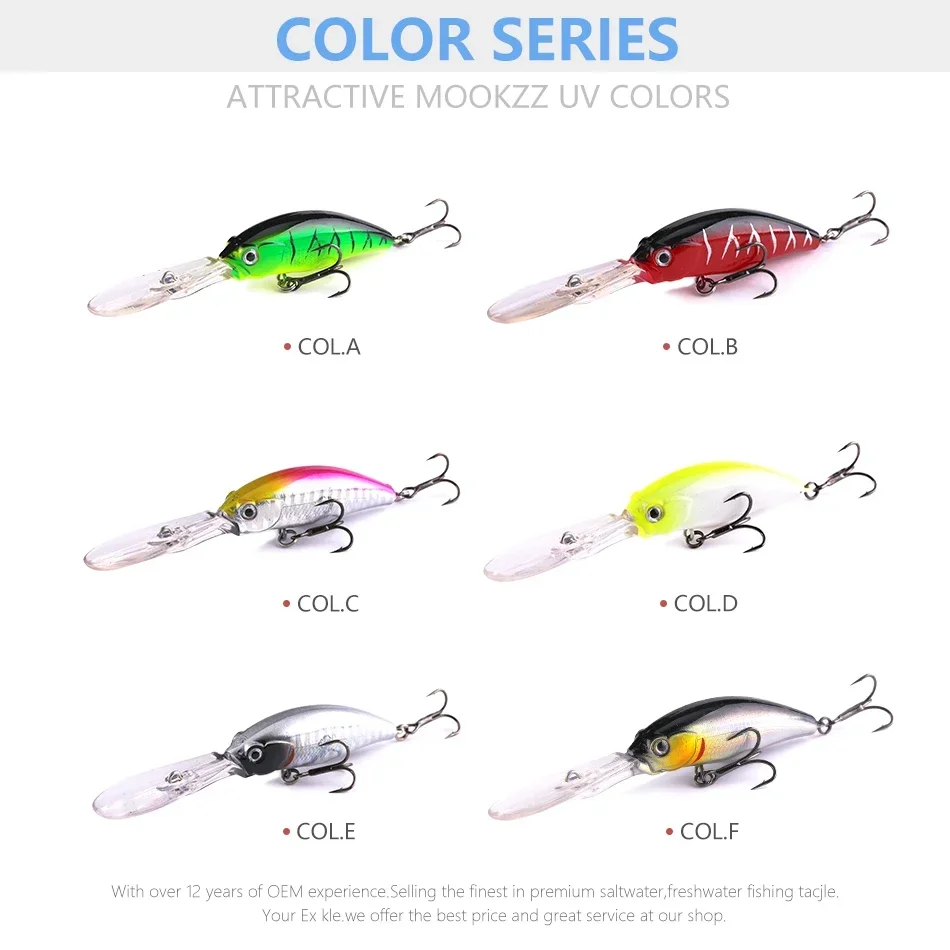 MOOKZZ Floating Minnow 95MM 8G Angelköder Angelköder Ascesorios Pesca