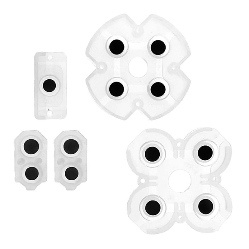 Soft Rubber Replacement Silicone Conductive Adhesive Button Pad Keypads for PS4Controller Gamepad Accessory