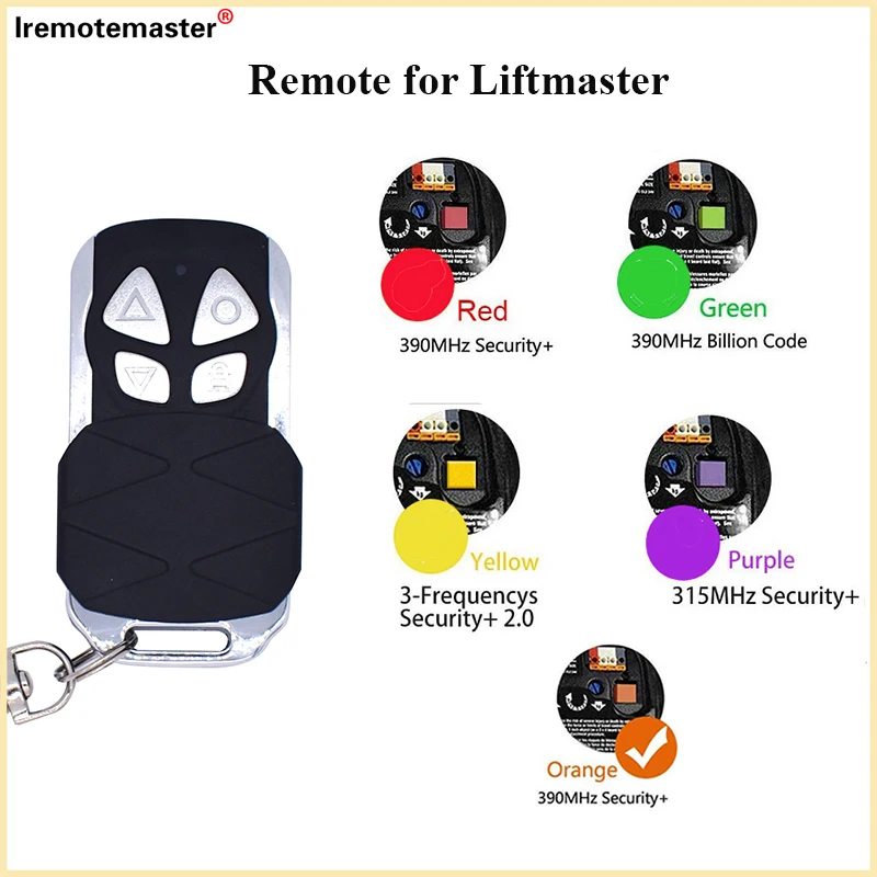 For Liftmaster Craftsman 893MAX Compatible 81LM 371LM 971LM Garage Door Remote with Visor Clips Rolling Code Openers Replacement