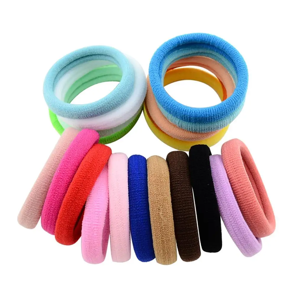 30/50PCS/Set Women Girls Basic Hair Bands Simple Solid Colors Elastic Headband Hair Ropes Ties Hair Accessories Ponytail Holder