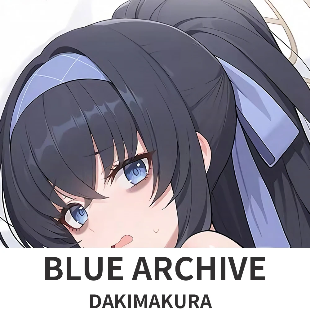 Kozeki Ui  Dakimakura 2WAY Hugging Body Pillow Case Blue Archive Anime Pillow Cushion Cover