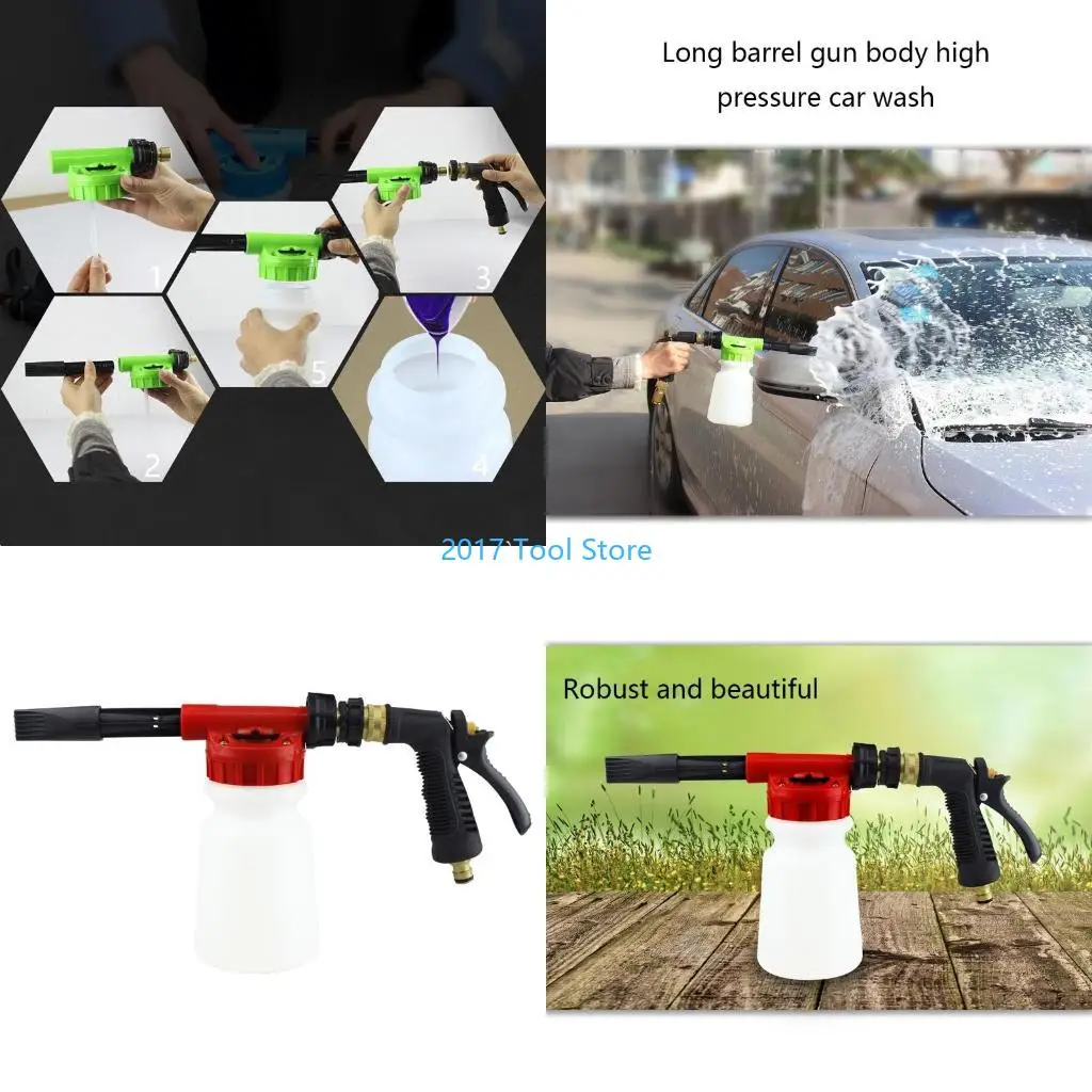 

K92A Adjustable Car Wash Foam Nozzle Blaster Hose Wash Sprayer Low Pressure Foam Generator for Washing Dry Cleaning Car