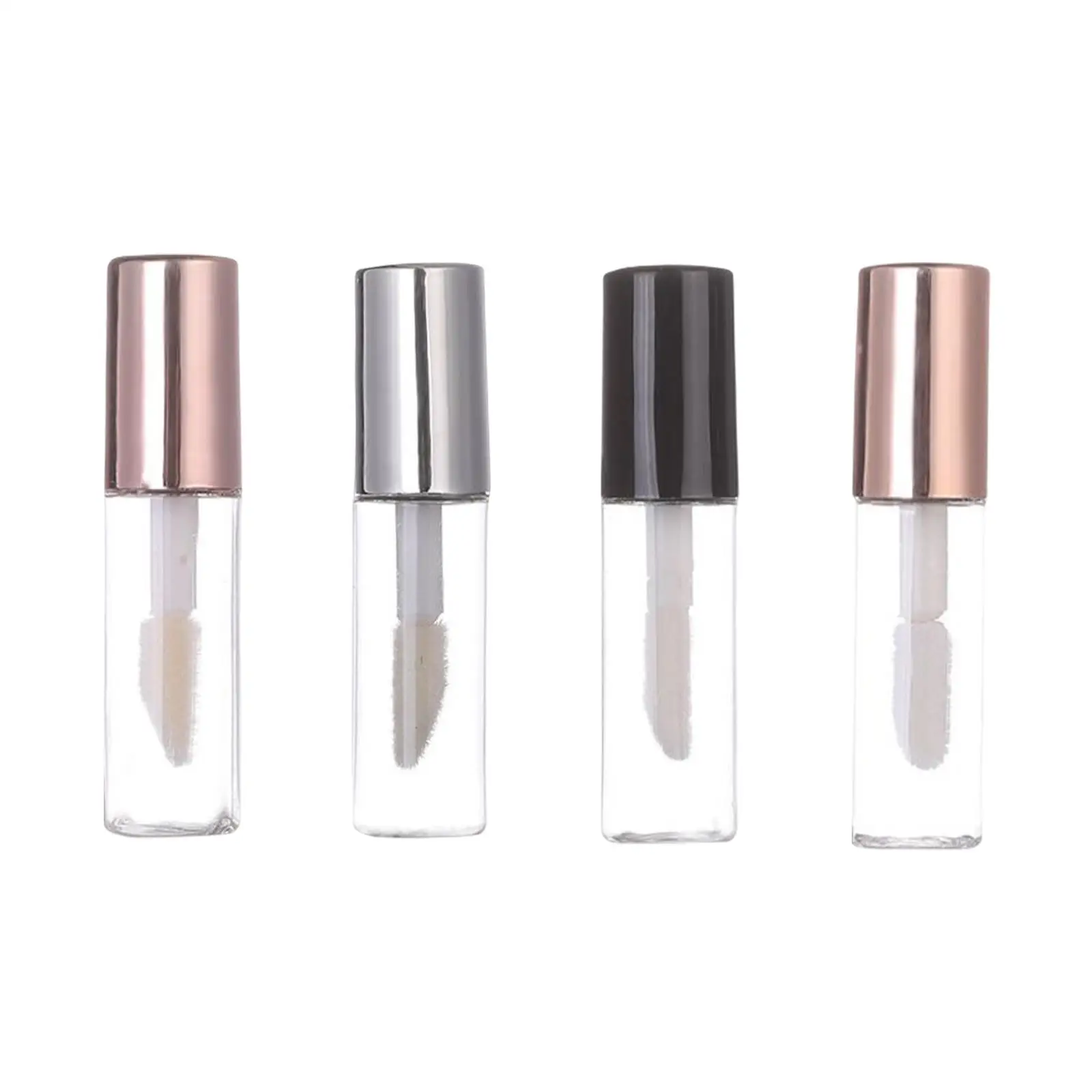 Lipgloss Container with Insert Stoppers Lovely Mini Reusable Plastic Pipe Balm