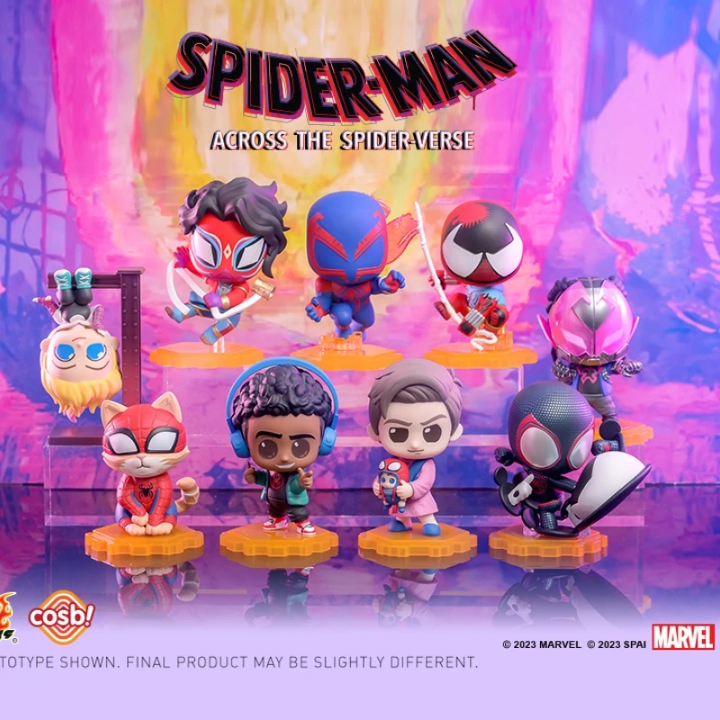 Spiderman Across The Spider-verse Blind Box Toys Kawaii Gwen Miles Mystery Box Anime Figure Model Doll Collectible Ornament Toys