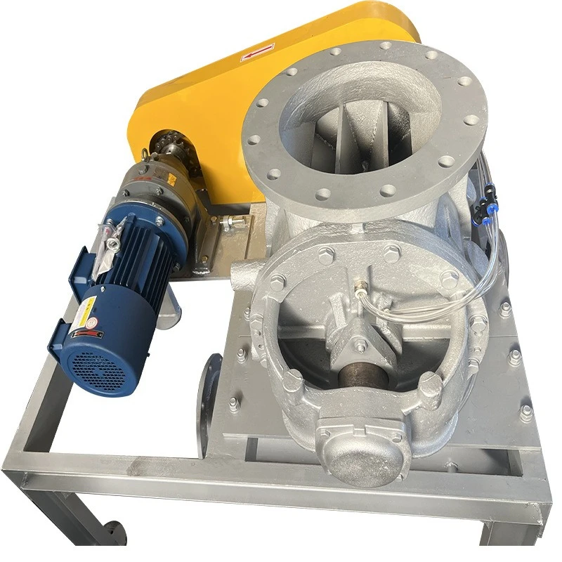 High Seal Rotary Feeder Pneumatic Cement Conveying Rotary Feeder Conveying Particle Stability High Seal Rotary