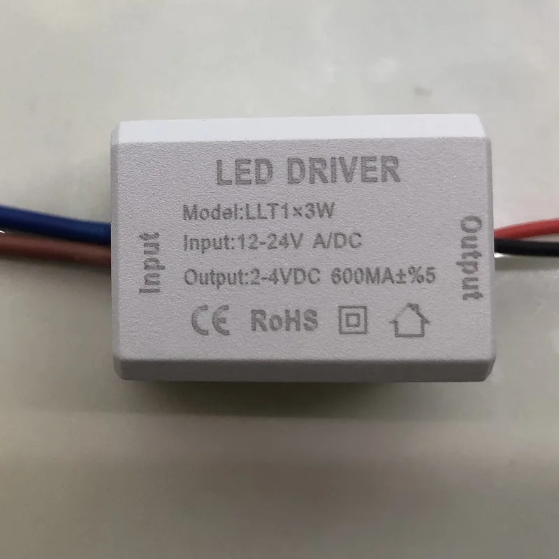 mini led driver 1-3W 300ma, 1x3W 600ma, 12-24V, 85-265V High power LED beads