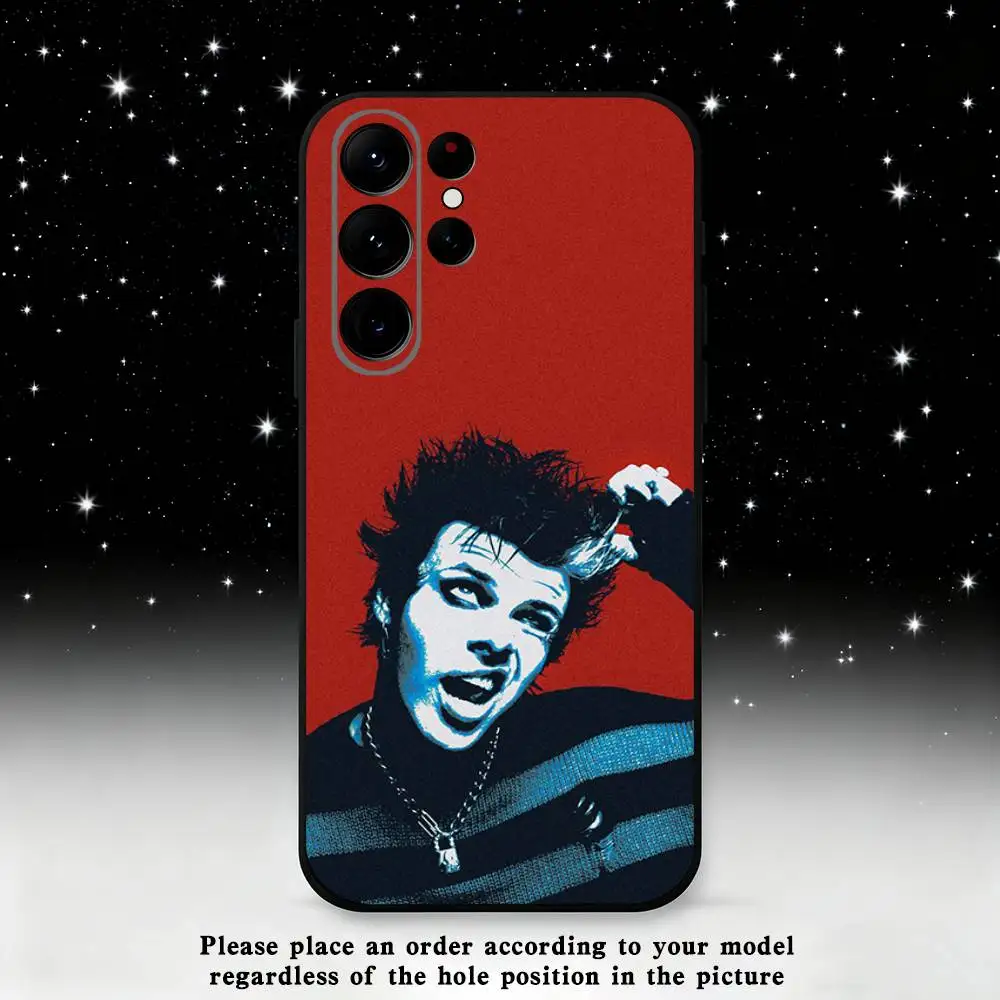 R-Rock Y-Yungblud Phone Case For Samsung S25,S24 Ultra,S20,S30 plus,S22 plus,S23,S30 Ultra 5G Silicone Black Shell