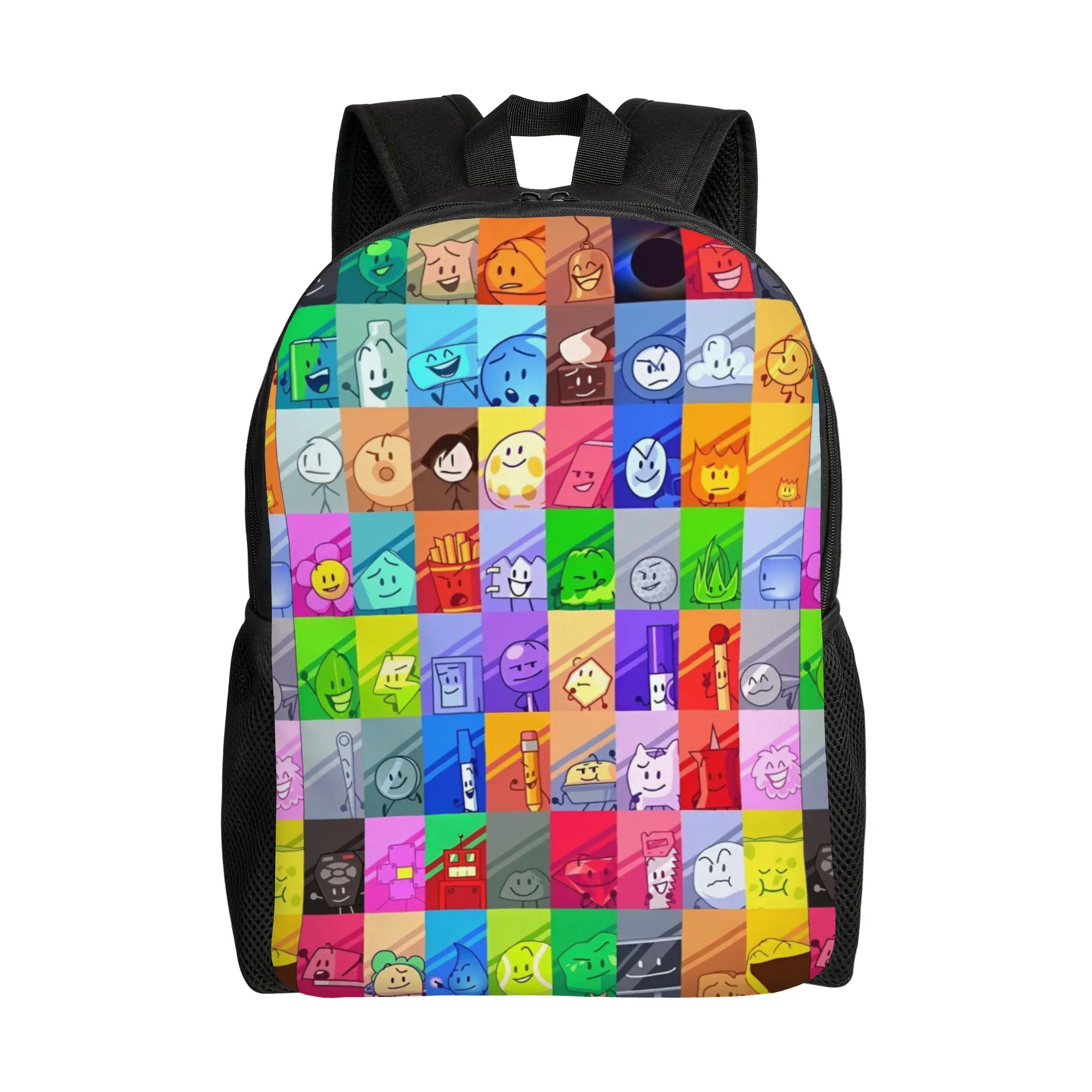 

Рюкзак BFDI Inanimate Insanity для спорта, школы, походов, путешествий, городской рюкзак Battle for Dream Island для мужчин и женщин, холщовые сумки для ноутбуков