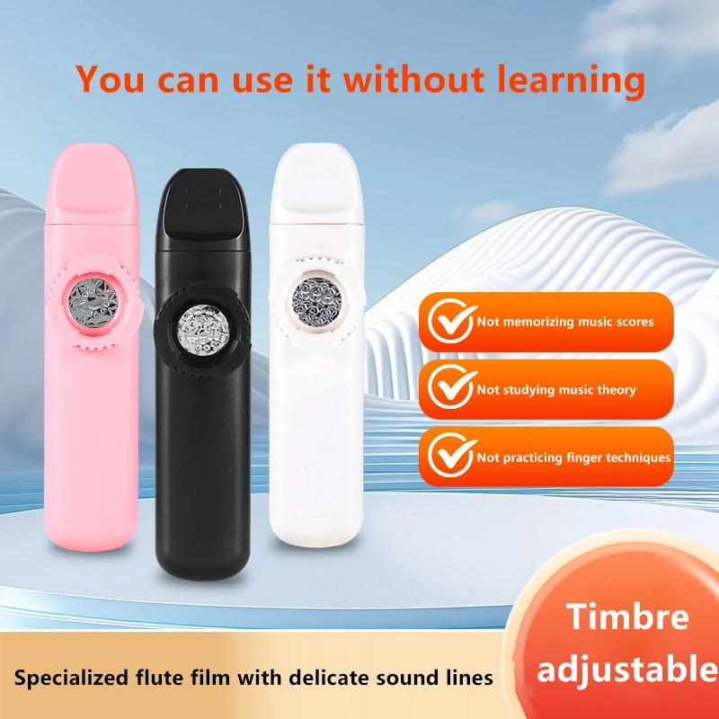 Music Lovers' Favourite Lightweight Portable Kazoo Instrument, Professional Design with Comfort Lanyard, Creative Style, 1PC